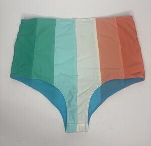 Paper London Stephanie High-Waisted Bikini Bottoms Sz S